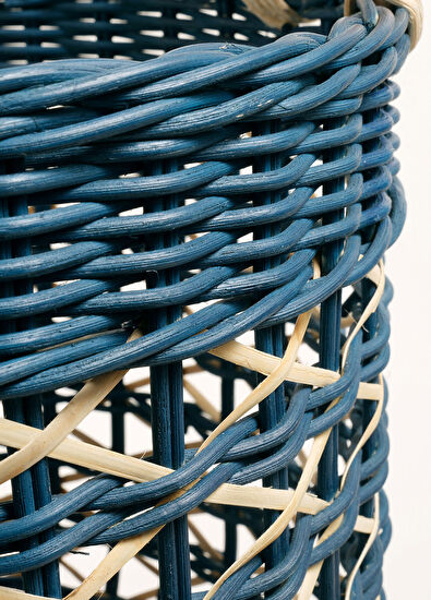 Zsa Zsa Zsu Java Lacivert Rattan Sepet 39 cm - 4