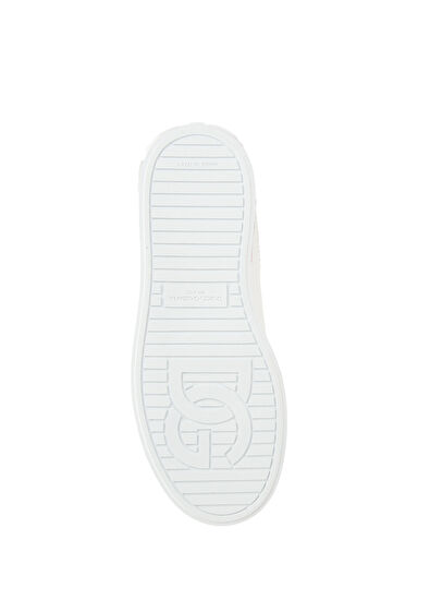 Dolce&Gabbana Portofino Pembe Beyaz Kadın Deri Sneaker - 5