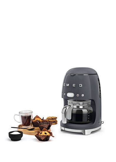 Smeg 50s Style Gri Filtre Kahve Makinesi - 6