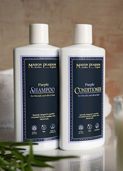 Mason Pearson Moisturizing & Nourishing Purple Hair Conditioner for Blonde and Gray Hair 250 ml - 4