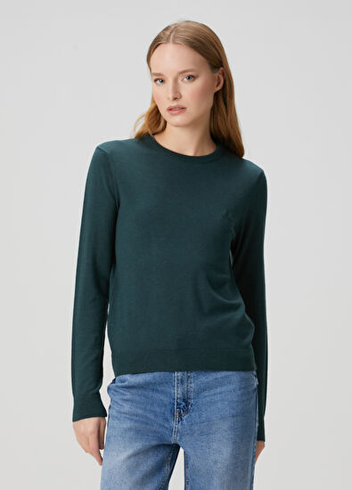 Beymen Club Teal Blue Basic Sweater - 3