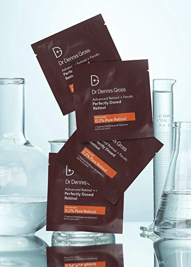Dr. Dennis Gross Advanced Retinol + Ferulic Perfectly Dosed Retinol Kırışıklık Kaşıtı 8'li Ped Peeling 2 ml - 3