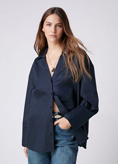Beymen Club Petrol Logo Basic Shirt - 4