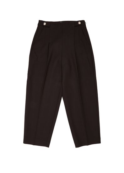 Beymen Club Brown Gold Buttoned Wool Blend Trousers - 5