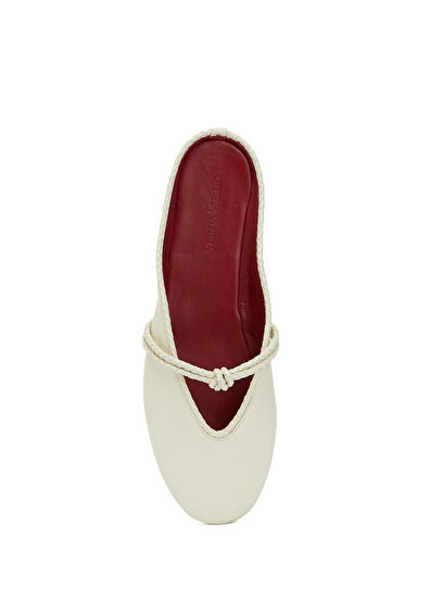 Bottega Veneta Lucia Ekru Deri Babet - 4