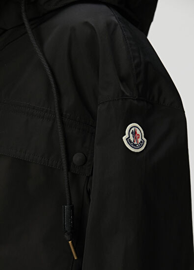 Sauvan Siyah Kapüşonlu Ceket - Görsel 6