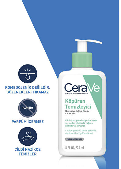 CeraVe Köpüren Arındırıcı Yüz Temizleyici 236 ml - 5