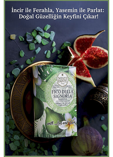Nesti Dante With Love And Care Fico Della Signoria Yasemin ve İncir Özlü Sabun Vegan Cilt Bakım Sabunu 250 gr - 5