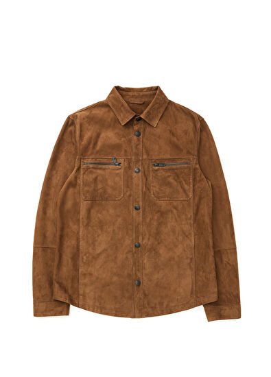 Beymen Club Brown Suede Shirt - 7