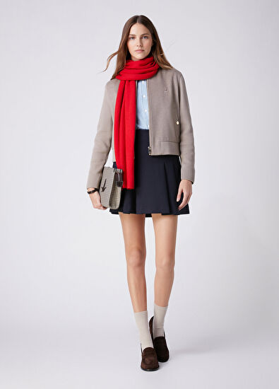 Beymen Club Beige Wool Knit Bomber Jacket - 3