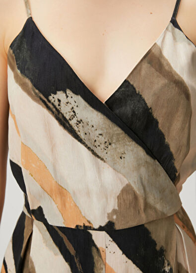 Beymen Club Brush Patterned Wrap Jumpsuit - 6