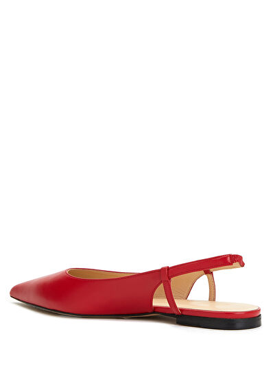 Beymen Club Kırmızı Kadın Deri Babet - 3