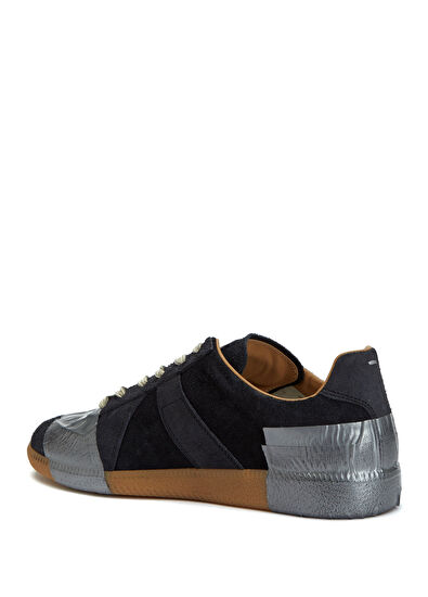 Maison Margiela Black Men's Suede Sneakers - 3