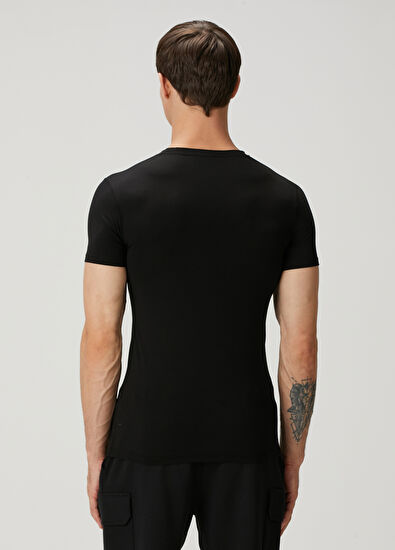 Zegna Underwear Siyah Basic T-shirt - 4