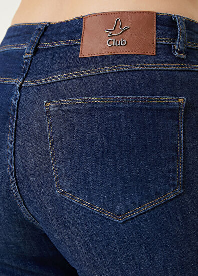 Beymen Club Koyu Mavi Flare Jean Pantolon - 4