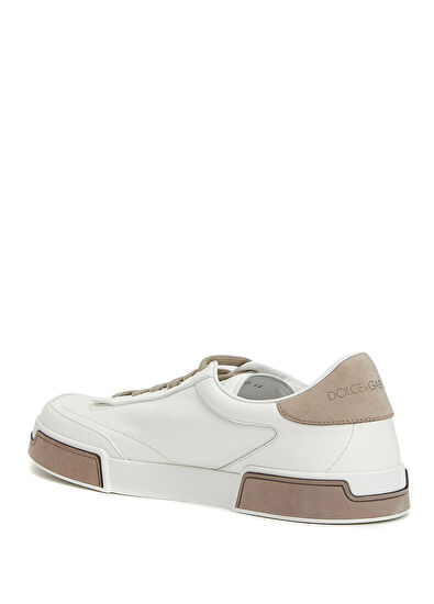 Dolce&Gabbana Beige Men's Leather Sneakers - 3