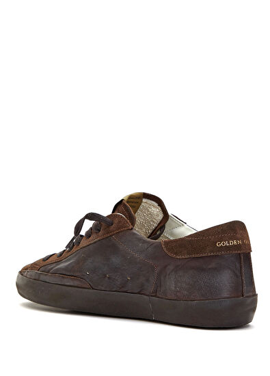 Super Star Kahverengi Erkek Deri Sneaker - Görsel 4