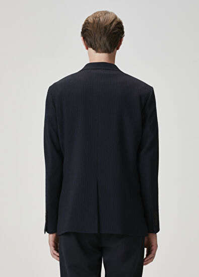 Beymen Club Lacivert Gofreli Ceket - 5