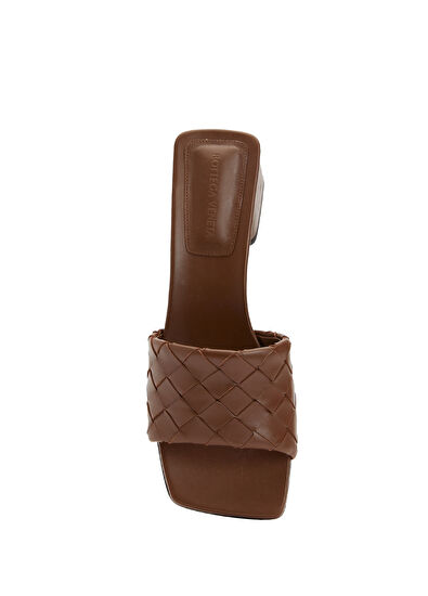 Bottega Veneta Parco Dark Brown Women's Leather Slippers - 4