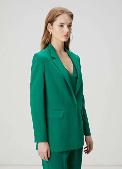 Beymen Club Yeşil Krep Blazer - 3