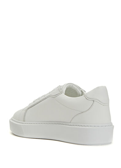Beymen Club Beyaz Taban Detaylı Kadın Deri Sneaker - 3