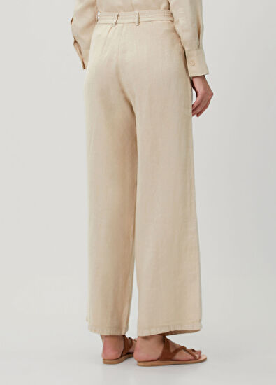 Beymen Club Bej Keten Pantolon - 5