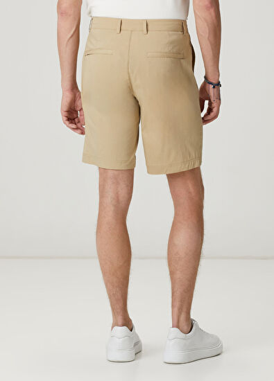 Beymen Club Beige Thin Technical Fabric Shorts - 3