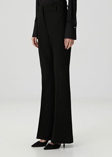 Siyah Flare Abiye Pantolon - Görsel 5