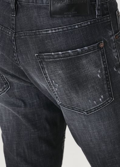 Dsquared2 Black Fog Wash Teddy Jeans - 5