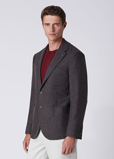 Beymen Club Brown Wool Cachet Jacket - 3