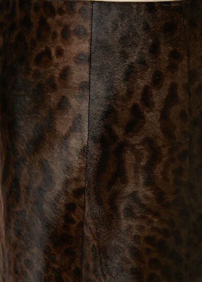 Beymen Club Koyu Kahverengi Mini Deri Etek - 5