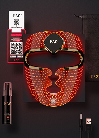 Foreo FAQ 202 Yaşlanma Karşıtı Silikon LED Yüz Maskesi - 6