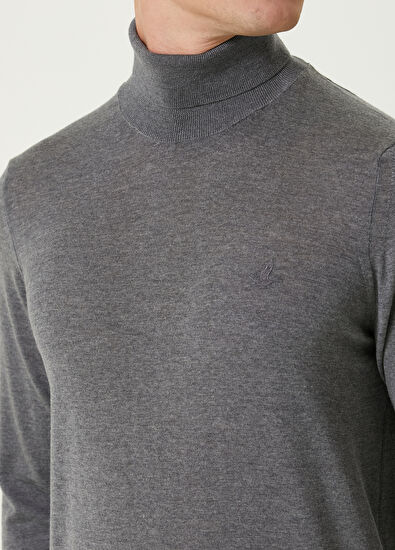 Beymen Club Gri Melanj Yün Kazak - 6