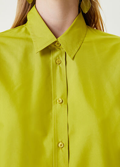 Beymen Club Sarı Boyfriend Tafta Gömlek - 6