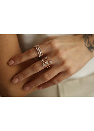 Reis Kuyumculuk Felix Star 14 Ayar Sarı Altın Kadın Yüzük - 5