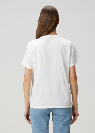 Ganni White Printed T-Shirt - 5