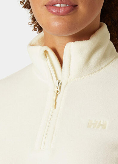 Helly Hansen W Light Half Zipper Ecru Women's Fleece Sweatshirt - 4