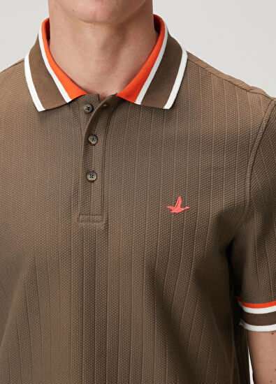 Beymen Club Kahverengi Comfort Fit Polo T-shirt - 7