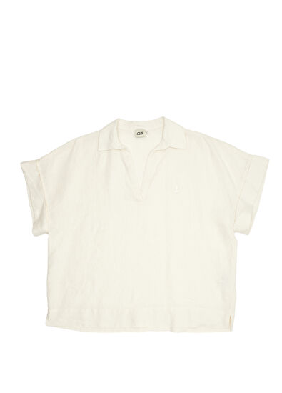 Beymen Club White Linen Blouse - 7