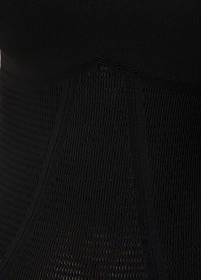 Wolford Siyah Midi Plaj Elbisesi - 5