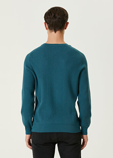 Beymen Club Oil Fine Knit Textured Sweater - 5