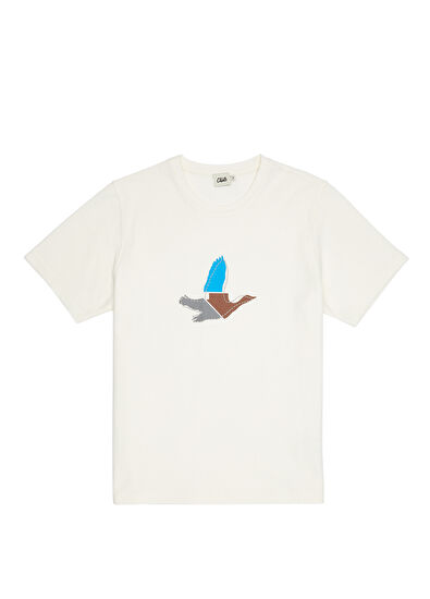 Beymen Club Beyaz Logo Nakış Detaylı T-shirt - 7