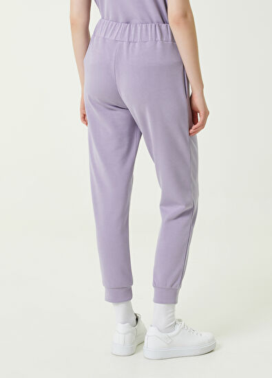 Beymen Club Lila Nervürlü Jogger Pantolon - 5