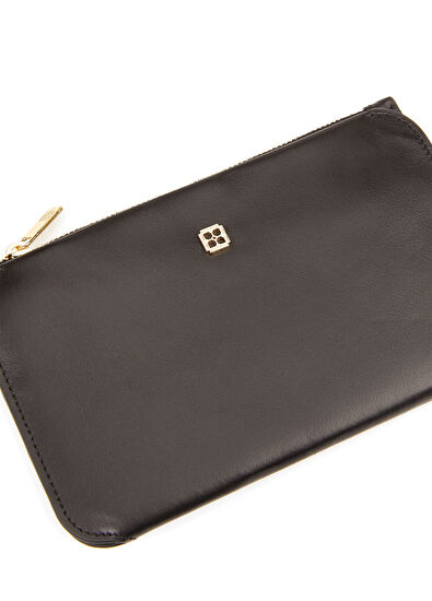 Beymen Hediye Siyah Kadın Deri Seyahat Cüzdanı - 5