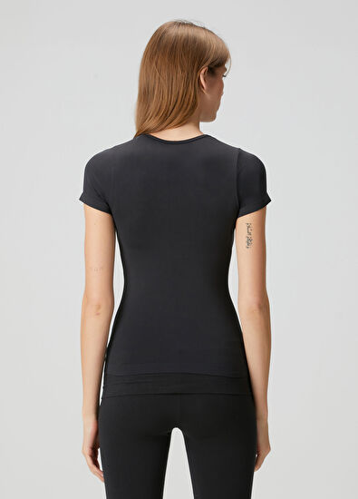 Skims Koyu Lacivert T-shirt - 4