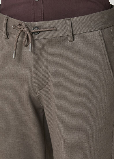 Beymen Club Vizon Diyagonal Desenli Chino Pantolon - 4