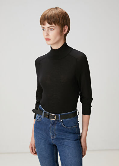 Beymen Club Black Basic Wool Sweater - 3