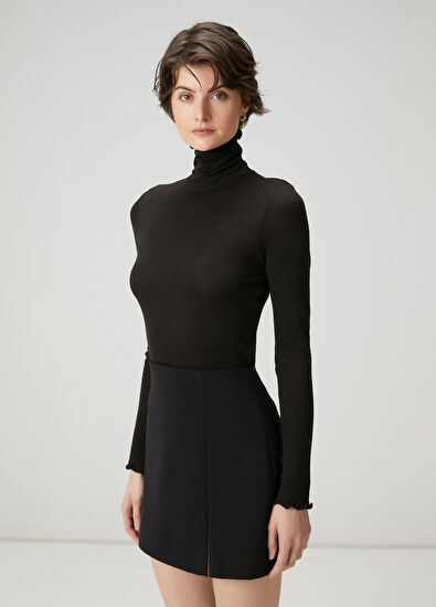 Beymen Club Off-White Basic Wool Bodysuit - 3