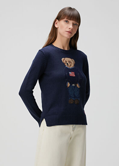 Polo Bear Lacivert Kazak - Görsel 5