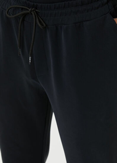 Beymen Club Siyah Beli Kordonlu Jogger Eşofman Altı - 4